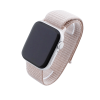 Bandmeister® Armband Flausch Klettverschluss für Apple Watch rose powder 38/40/41mm