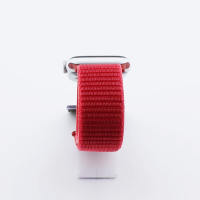 Bandmeister® Armband Flausch Klettverschluss für Apple Watch new red 42/44/45/49mm