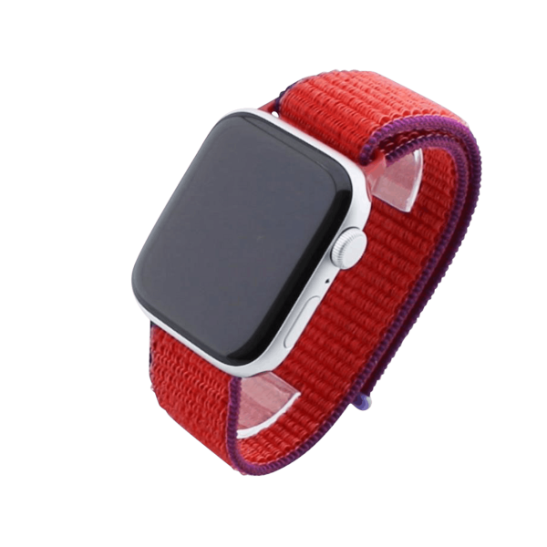 Bandmeister® Armband Flausch Klettverschluss für Apple Watch new red purple 38/40/41mm