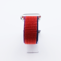 Bandmeister® Armband Flausch Klettverschluss für Apple Watch new red purple 42/44/45/49mm