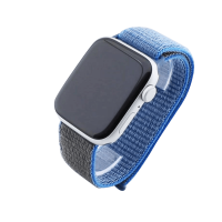 Bandmeister® Armband Flausch Klettverschluss für Apple Watch surf blue 38/40/41mm