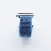 Bandmeister® Armband Flausch Klettverschluss für Apple Watch surf blue 42/44/45/49mm
