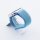 Bandmeister® Armband Flausch Klettverschluss für Apple Watch chrysanteme blue 38/40/41mm