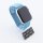 Bandmeister® Armband Flausch Klettverschluss für Apple Watch chrysanteme blue 42/44/45/49mm
