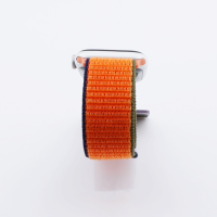 Bandmeister® Armband Flausch Klettverschluss für Apple Watch kumquat 38/40/41mm