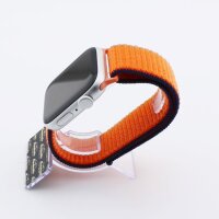 Bandmeister® Armband Flausch Klettverschluss für Apple Watch kumquat 38/40/41mm