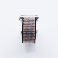 Bandmeister® Armband Flausch Klettverschluss für Apple Watch dune color 42/44/45/49mm