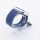 Bandmeister® Armband Flausch Klettverschluss für Apple Watch ocean blue 38/40/41mm