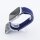 Bandmeister® Armband Flausch Klettverschluss für Apple Watch new midnight blue 42/44/45/49mm