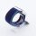 Bandmeister® Armband Flausch Klettverschluss für Apple Watch dark navy blue 38/40/41mm