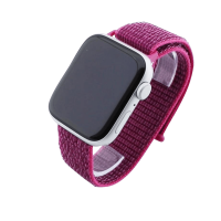 Bandmeister® Armband Flausch Klettverschluss für Apple Watch dragon fruit 38/40/41mm