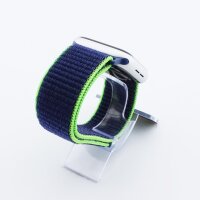 Bandmeister® Armband Flausch Klettverschluss für Apple Watch neon lime 38/40/41mm