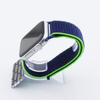 Bandmeister® Armband Flausch Klettverschluss für Apple Watch neon lime 42/44/45/49mm