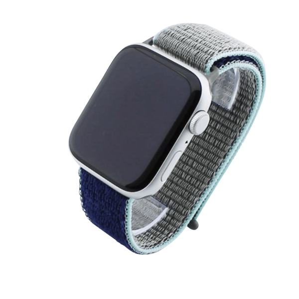 Bandmeister® Armband Flausch Klettverschluss für Apple Watch khaki 42/44/45/49mm