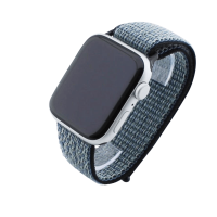 Bandmeister® Armband Flausch Klettverschluss für Apple Watch lime blast 42/44/45/49mm