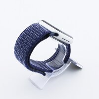 Bandmeister® Armband Flausch Klettverschluss für Apple Watch heartbeat purple 38/40/41mm