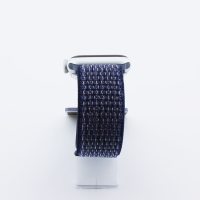 Bandmeister® Armband Flausch Klettverschluss für Apple Watch heartbeat purple 42/44/45/49mm