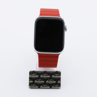 Bandmeister® Armband Silikon Magnetverschluss Welle red für Apple Watch 38/40/41mm L
