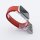 Bandmeister® Armband Silikon Magnetverschluss Welle red für Apple Watch 42/44/45mm S