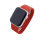 Bandmeister® Armband Silikon Magnetverschluss Welle red für Apple Watch 42/44/45mm L