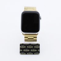 Bandmeister® Armband 3-Segment Edelstahl Business gold für Apple Watch 42/44/45mm