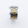 Bandmeister® Armband 3-Segment Edelstahl Business silver/gold für Apple Watch 42/44/45mm