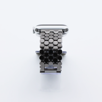 Bandmeister® Armband Edelstahl Wabe black für Apple Watch 38/40/41mm