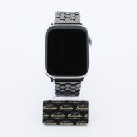 Bandmeister® Armband Edelstahl Wabe black für Apple Watch 42/44/45mm