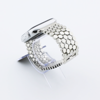 Bandmeister® Armband Edelstahl Wabe silver für Apple Watch 42/44/45mm