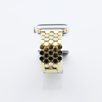 Bandmeister® Armband Edelstahl Wabe gold für Apple Watch 42/44/45mm