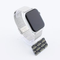 Bandmeister® Armband Milanaise Klapp-/Raster-Verschluss silver für Apple Watch 38/40/41mm