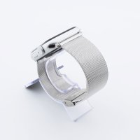 Bandmeister® Armband Milanaise Klapp-/Raster-Verschluss silver für Apple Watch 38/40/41mm