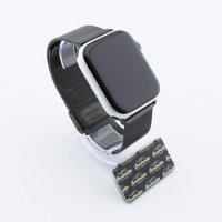 Bandmeister® Armband Milanaise Klapp-/Raster-Verschluss black für Apple Watch 38/40/41mm