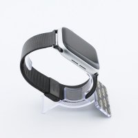 Bandmeister® Armband Milanaise Klapp-/Raster-Verschluss black für Apple Watch 42/44/45mm