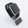 Bandmeister® Armband Silikon Magnetverschluss Welle black für Apple Watch 38/40/41mm S