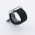 Bandmeister® Armband Silikon Magnetverschluss Welle black für Apple Watch 38/40/41mm M