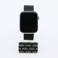 Bandmeister® Armband Milanaise Glieder Klapp-Verschluss black für Apple Watch 42/44/45mm