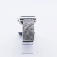 Bandmeister® Armband Milanaise Glieder Klapp-Verschluss silver für Apple Watch 38/40/41mm