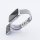 Bandmeister® Armband Milanaise Glieder Klapp-Verschluss silver für Apple Watch 38/40/41mm