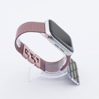 Bandmeister® Armband Milanaise Glieder Klapp-Verschluss rose gold für Apple Watch 38/40/41mm