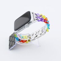 Bandmeister® Armband Kunstharz Glieder Candy multicolor für Apple Watch 38/40/41mm