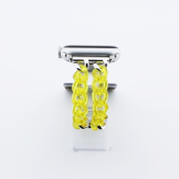 Bandmeister® Armband Kunstharz Glieder Candy yellow für Apple Watch 42/44/45mm