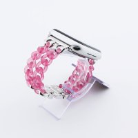 Bandmeister® Armband Kunstharz Glieder Candy pink für Apple Watch 38/40/41mm