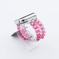 Bandmeister® Armband Kunstharz Glieder Candy pink für Apple Watch 42/44/45mm