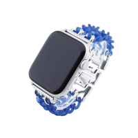 Bandmeister® Armband Kunstharz Glieder Candy dark blue für Apple Watch 38/40/41mm