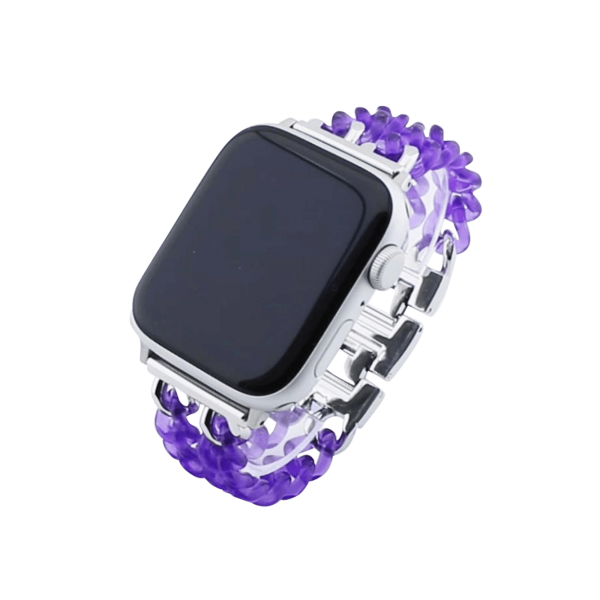 Bandmeister® Armband Kunstharz Glieder Candy purple für Apple Watch 38/40/41mm