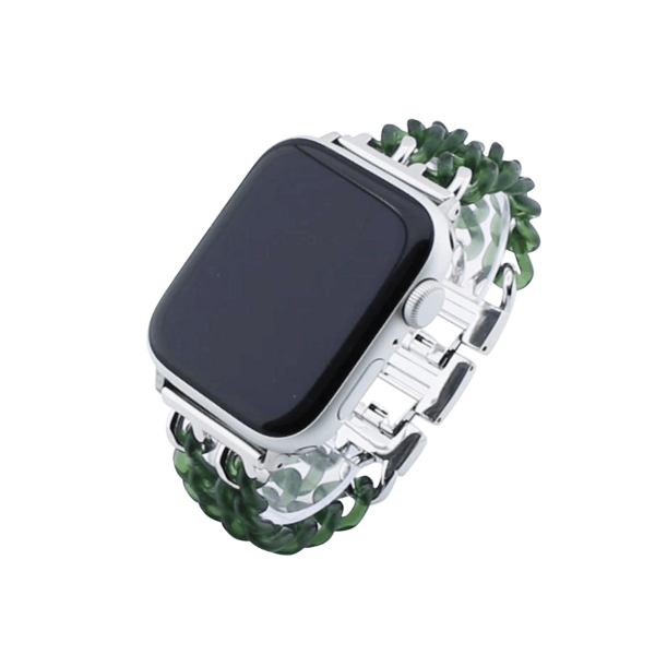 Bandmeister® Armband Kunstharz Glieder Candy green für Apple Watch 42/44/45mm
