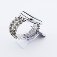 Bandmeister® Armband Kunstharz Glieder Candy gray für Apple Watch 38/40/41mm