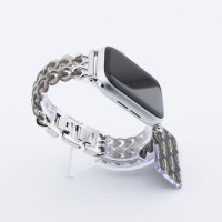 Bandmeister® Armband Kunstharz Glieder Candy gray für Apple Watch 42/44/45mm