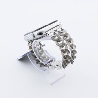 Bandmeister® Armband Kunstharz Glieder Candy gray für Apple Watch 42/44/45mm